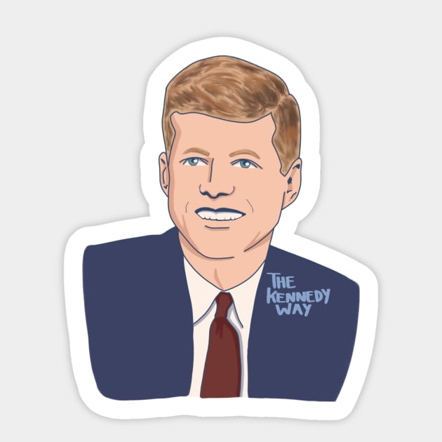 JFK “comic” style Sticker by thekennedyway